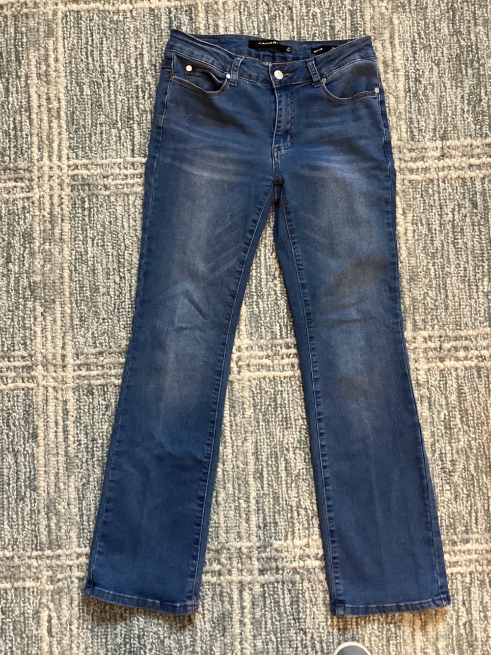 Tahari Natalie mini bootcut jeans
